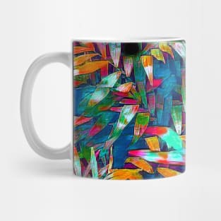 Bamboo Leaves Colorful Design Mug